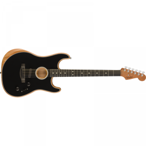 Fender American Acoustasonic Strat Ebony Fingerboard Black