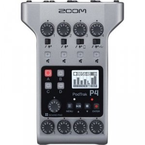 Zoom P4 PodTrak mikser interfejs
