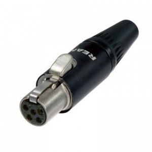 REAN RT5FC-B mini XLR żeński 5 pin