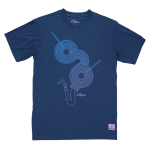 Zildjian T-Shirt 400th Anniversary Jazz Tee M blau