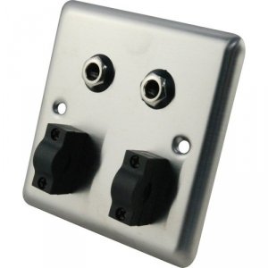 Roxtone RWPS003 panel podtynkowy 2x jack 6,3 mm
