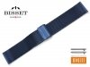 BISSET 24 mm bransoleta stalowa mesh BM102 granatowa połysk BM102-2P-24