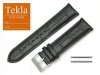 TEKLA 22 mm pasek skórzany PT41 czarne szycie