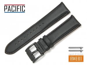 PACIFIC 22 mm pasek skórzany W56 czarny