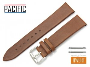 PACIFIC 20 mm pasek skórzany W86 brązowy
