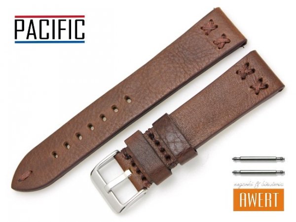 PACIFIC 22 mm pasek skórzany W79 brązowy W79-6S-22