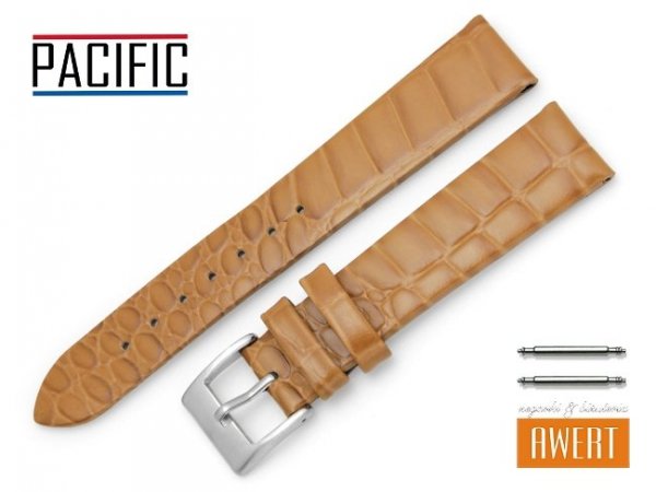 PACIFIC 18 mm pasek skórzany W122 brązowy W122-5S-18