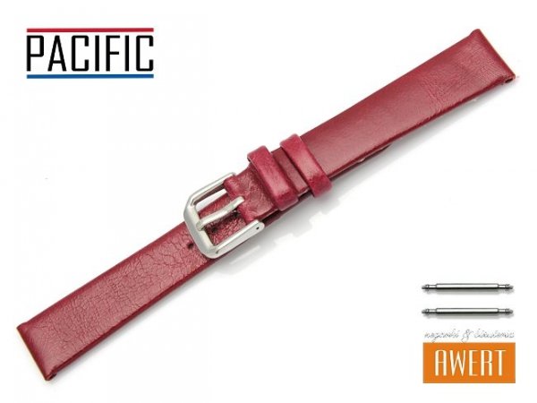PACIFIC 16 mm pasek skórzany W86 czerwony
