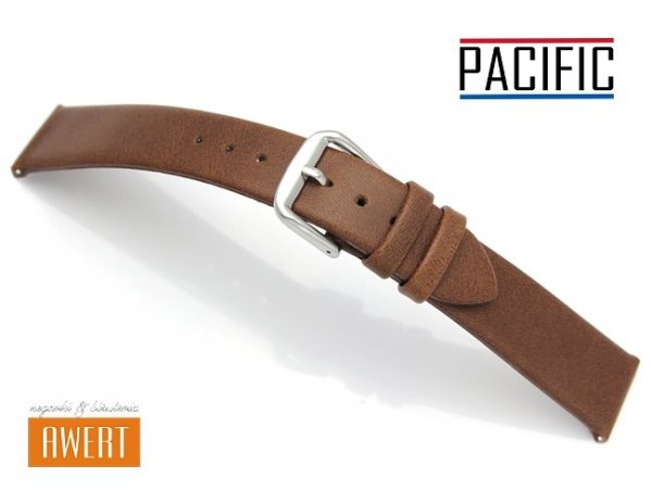 PACIFIC 14 mm pasek skórzany W86 brązowy
