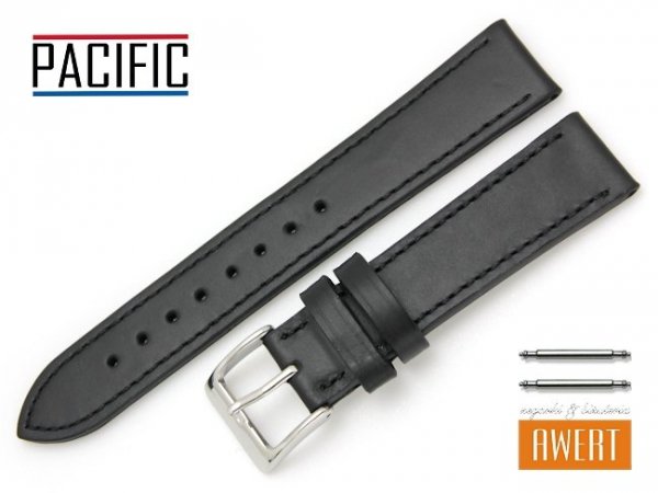 PACIFIC 20 mm pasek skórzany W30 czarny W30-1S-20