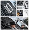 VELUX Ausstiegsfenster GXU 0070 Türfunktion Kunststoff Thermo Wohn-/Ausstiegsfenster Dachausstieg für ausgebaute Dachböden Aluminium