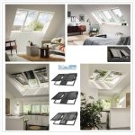 3-IN-1 Kombi-Dachfenster Velux GGLS 2066 ENERGIE PLUS 3-fach Verglasung, Holz weiß lackiert, Schwingfenster, Lichtlösung,