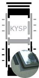 Kombi-Eindeckrahmen Okpol KYSP für Flache Eindeckmaterialen