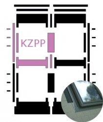 Kombi-Eindeckrahmen Okpol KZPP für Flache Eindeckmaterialen