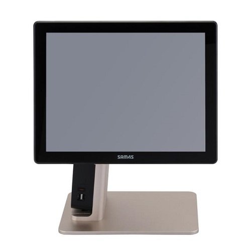 Terminal dotykowy SAM4S FORZA 225S, 15"PCAP, J6412, 4GB RAM, 128GB SSD BEZ SYSTEMU, Czarno_Złoty