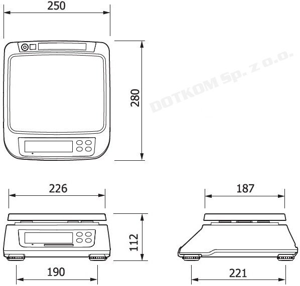 Waga CAS SW-II (SW-2) CR USB 15KG
