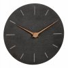 TFA  60.3068.10 zegar ścienny wskazówkowy nowoczesny czarny kamien łupkowy drewniane wskazówki design  średnica 25 cm