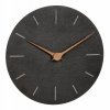 TFA 60.3068.10 zegar ścienny wskazówkowy nowoczesny czarny kamien łupkowy drewniane wskazówki design  średnica 25 cm