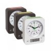 TFA 60.1511.02.04 COMBO budzik biurkowy zegarek wskazówkowy sterowany radiowo, biały z zielonym