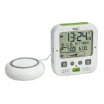 TFA 60.2538 BOOM budzik biurkowy zegar elektroniczny sterowany radiowo z budzeniem wibracjami