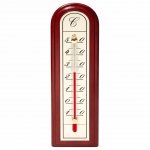 Viking AB 1938 – termometr pokojowy cieczowy ścienny, drewniany
