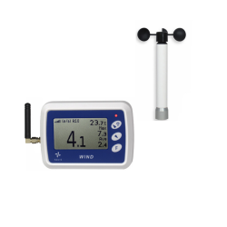 Navis WR5 miernik wiatru anemometr bezprzewodowy z termometrem wyświetlacz LCD