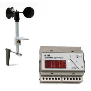 A-Ster A-144-R-VD wiatromierz sygnalizacyjny anemometr rejestrator wiatru alarmowy