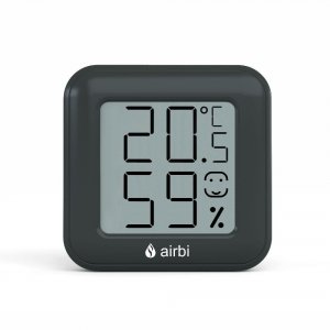 Airbi SMILE Termohigrometr domowy monitor klimatu pomieszczeń elektroniczny wewnętrzny