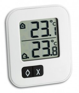 TFA 30.1043.02 MOXX termometr elektroniczny z zewnętrznym czujnikiem przewodowym