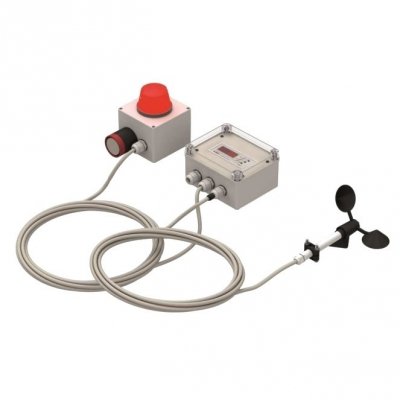 A-Ster A-144-R wiatromierz sygnalizacyjny anemometr rejestrator wiatru alarmowy