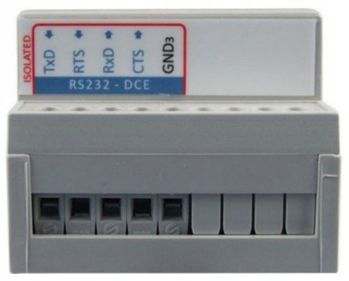 Papouch UC232T izolator galwaniczny sygnałów RS232 przemysłowy wzmacniacz RS232 
