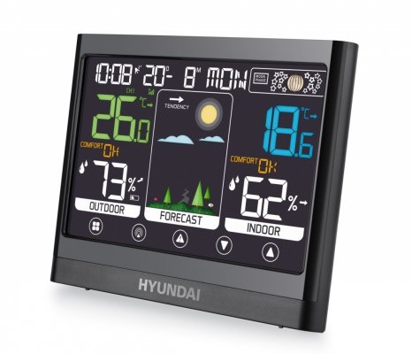 Hyundai WS 2450 – stacja meteorologiczna bezprzewodowa z czujnikiem i DCF