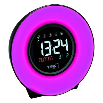 TFA 60.2023 MOOD LIGHT budzik biurkowy zegar elektroniczny 