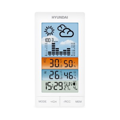 Hyundai WS 2050 – stacja meteorologiczna bezprzewodowa z czujnikiem i barometrem