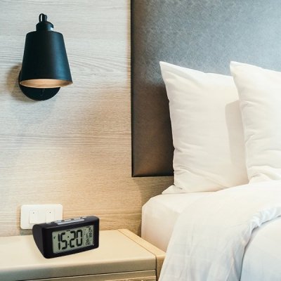 TFA 60.2532.01 SIESTA budzik biurkowy  zegar elektroniczny z termometrem