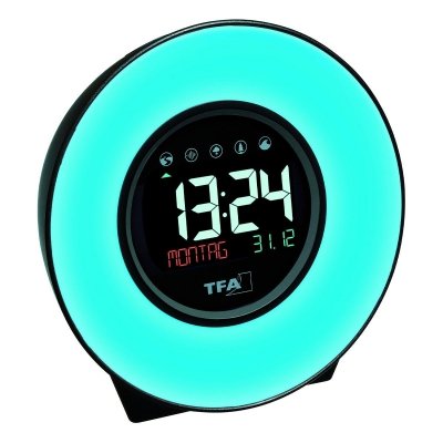 TFA 60.2023 MOOD LIGHT budzik biurkowy zegar elektroniczny 