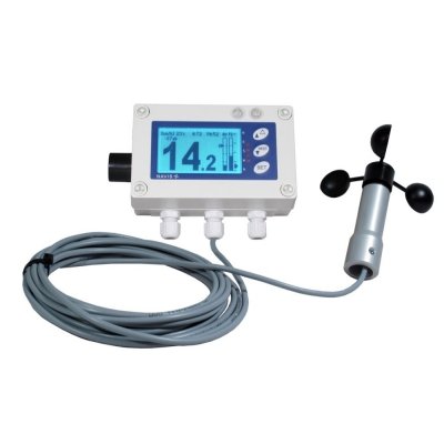 Navis Y410L wiatromierz sygnalizacyjny przewodowy anemometr mechaniczny wyjście przekaźnikowe alarm dźwiękowy i wizualny wifi,  bluetooth, karta SD
