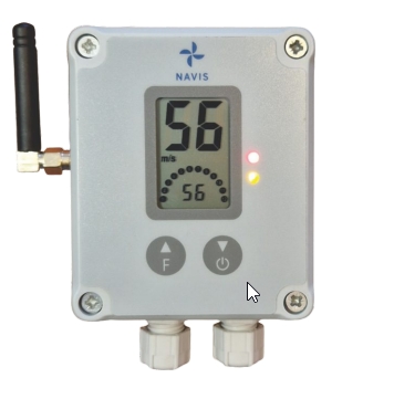 Navis Y211/WS miernik prędkości wiatru anemometr mechaniczny wyjście przekaźnikowe alarm dźwiękowy i wizualny
