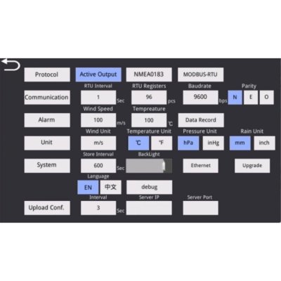 HongYuv DAM panel wyświetlający operatorski TFT do stacji meteorologicznych RS485