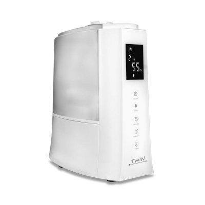  Airbi TWIN nawilżacz powietrza ultradźwiękowy, jonizator, aromadyfuzer, biały - OUTLET