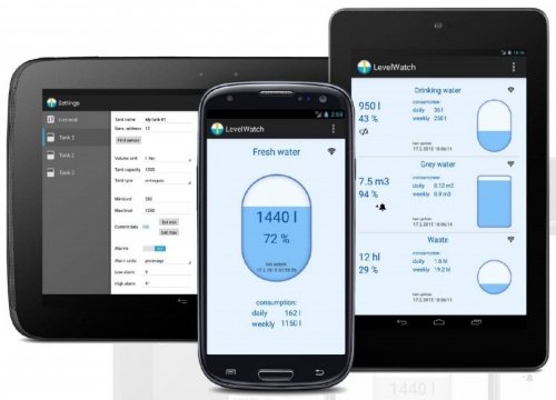 Navis LW BLE-C2 miernik poziomu cieczy bezprzewodowy Bluetooth do smartfona do 30 m
