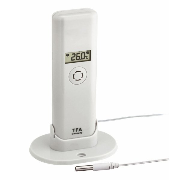 TFA 30.3304 czujnik temperatury i wilgotności bezprzewodowy z wodoszczelną sondą do WeatherHub Smart Home