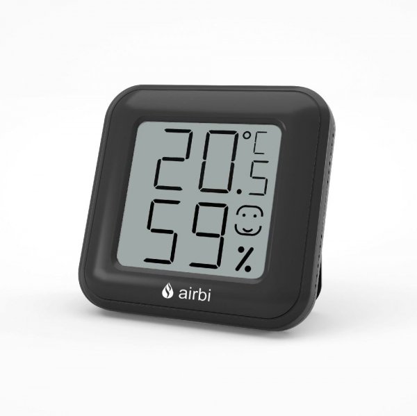 Airbi SMILE Termohigrometr domowy monitor klimatu pomieszczeń elektroniczny wewnętrzny
