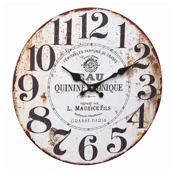 TFA 60.3045.10 zegar ścienny wskazówkowy vintage design średnica 33 cm