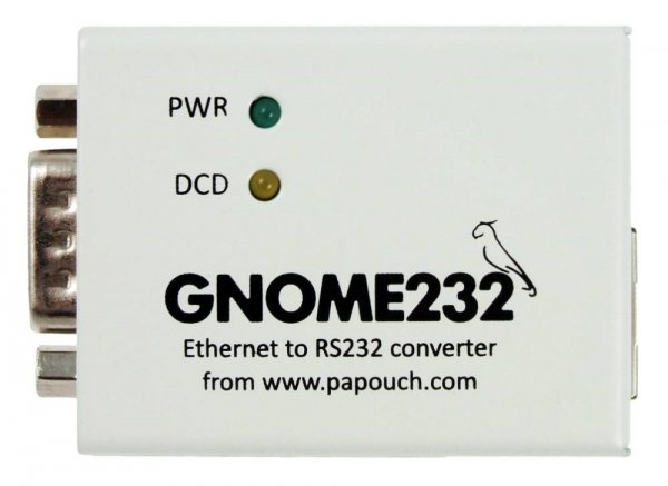 Papouch GNOME232 konwerter sygnału RS232 do Ethernet izolowany galwanicznie