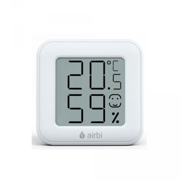  Airbi SMILE Termohigrometr domowy monitor klimatu pomieszczeń elektroniczny wewnętrzny