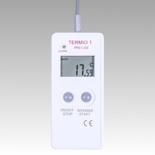 Rejestrator temperatury laboratoryjny TERMIO-1 precyzyjny data logger termometr Pt1000 sonda zanurzeniowa
