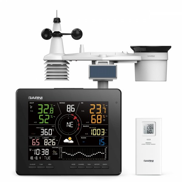 Garni 2060 ARCUS stacja pogody bezprzewodowa 7 w 1 internetowa WiFi prognoza 24h/7 dni