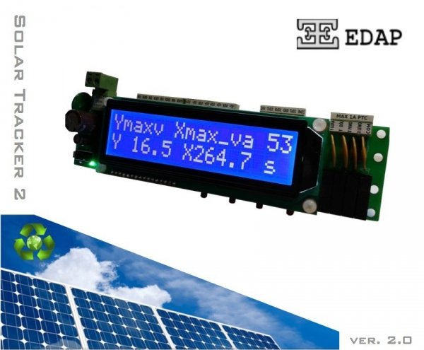 Sterownik solar tracker astronomiczny Edap ST200 na podstawie czasu i pozycji GPS