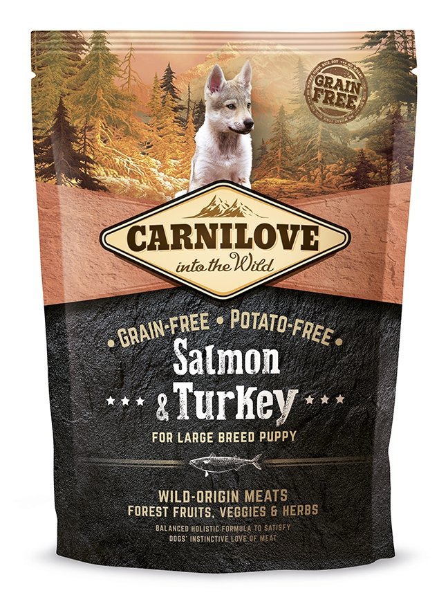 Carnilove Salmon and Turkey  Large Breed Puppy 1,5kg